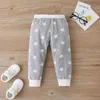 Pullover Kids Clothes Girls Winter Fall 2pcs Set Cartoon Shark Letter Long Sleeve Sweater Tops+star Trousers Casual Baby Boy Clothes 1-6YL231215