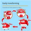 Transformation Toys Robots Super Wings 5 ​​Inches Dizzy Donnie Deformation Airplane Robot Action Figures Animation Kid Drop Delivery Gif Dhuey