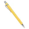 100 pçs caneta esferográfica de madeira de bambu 10mm ponta de bala assinatura de negócios bola escritório escola wrting papelaria 231220
