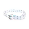 Belts Transparent Party Pin Buckle Jeans For Women Punk Waist Strap Waistband PVC Clear Belt Two Row