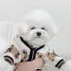 Roupas de luxo para cães chihuahua pet listrado cardigan camisola bichon frise filhote de cachorro gatinho cão casaco quente gato acessórios para cães roupa para animais de estimação