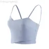 Desginer Yoga Al Bra Sport Bra Frauen dünne Schultergurt zurück Fitnessanzug Tanktop mit Brustpolster