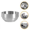 Dinnerware Sets Fruit Dish Dessert Bowl Child Table Salt Prep Bowls Stainless Steel Serving