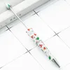 30pcs Christmas Decor Beaded Ballpoint Pen Year Beadable Pens Cute Elk Santa Claus Gift Stationery School Supplies 231220