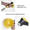 Cleaning Brushes Household Wireless Electric Cleaning Brush Window Cleaner with Brush Replacement USB Rechargeable 2 Speed for Kitchen Toilet Use Q231220