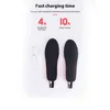 Shoe Parts Accessories Winter USB Charging Heating Insole Men Women with Three-gear Wireless Thermostat Heated Foot Pads Electric Thermal Warmer Insole 231219