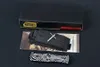 1Pcs High End M7688 AUTO Tactical Knife D2 Satin Blade CNC 6061-T6 Handle EDC Pocket Gift Knives With Nylon Bag