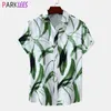 Men's Casual Shirts Floral Short-Sleeved Hawaiian Shirt Summer Tropical Beach Party Street Holiday Vacation Clothing Fancy Dress