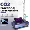 Máquina fracionária profissional do laser do co2 cicatriz estrias remoção tratamento do enrugamento rf tubo de metal equipamento de recapeamento da pele