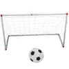 106 120 cm Intérieur Extérieur Mini Enfants Football But De Football Poteau Net Ensemble avec Pompe À Ballon Enfants Football Sport Jouet Taille Officielle 231219