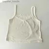 Kadın Tankları Camis Camisole Kadın Üstleri Yaz Kızlar Kısa İnce Dantel Tatlı Baskı Üst Bayanlar Alt Dip Sevimli Toplar Top Jer Top Femme L231220