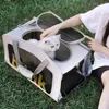 猫のキャリア通気性キャリアバッグ屋外ペット小型犬のカーシートカバーハンドバッグトランスポート携帯