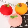 Hårtillbehör Jul 3D -ull filtklipp pressad söt äpple persika brosch dekorativt material flickas tillbehör 2024