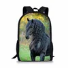 Sacs d'école 2021 Fashion Horse 3D Impression pour adolescents garçons filles primaires enfants sac à dos Sac à livres étudiant Satchel Mochila Infantil2078