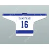 Anpassad Olmstead 16 Toronto Bay lämnar White Hockey Jersey New Top Stitched S-M-L-XL-XXL-3XL-4XL-5XL-6XL