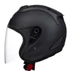 Motorcykelhjälmar Mattgrå Half Helmet 3/4 Öppet Face Summer Jet Scooter Motorcykel Capacete Casco -4