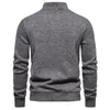 Men's Sweaters White Turtleneck Button Sweater For Men Autumn Winter Long Sleeve Knit Mens Casual Soft Lightweight Bottoming Shirt