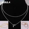 Authentic 925 Sterling Silver 50cm 70cm 90cm Necklace Chain Fit European Necklace Jewelry Rose Gold-color 2103232784