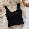 Женские танки Camis Женский жилет с одним предметом без стального кольца хлопковая грудная площадка широкая плеч