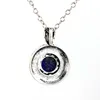 Hänge halsband bohemiska naturliga lapis lazuli rose kvarts kristall runda pärlor larimar sten för kvinnor flickkedja halsband smycken gåvor