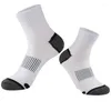 Men's Socks 5 Pairs Men Sports Outdoor Basketball Hiking Climbing Cotton Sweat-absorbent Deodorous Autumn Winter Long