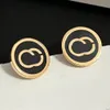 Novelty Designer Earrings Brand Letter Ear Stud Loop Top Quality Gold Plated Stainless Steel Earring Women Wedding Party Jewerlry Accessories