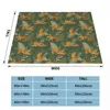 Blankets Tiger In The Jungle Blanket Coral Fleece Plush Printed Pattern Animal Breathable Soft Throw For Sofa Bedroom