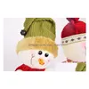 Autres décorations de Noël Poupée de bonhomme de neige de Noël Décoration de table Fête du Père Noël Cadeau Drop Livraison Jardin DH68J