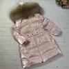 Down Coat -30 Degrees Warm Down Jacket For Girls Real Fur Kids Girls Winter Jacket 0-12 Years Teenagers Coat Barn pojkar Ytterkläder 231219