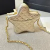 Luxury Designer Bag 24C Cowhide Fashion Star Bag Women Crossbody Bag Metal Chain Bag Gold Lacquer Leather Shoulder Bag Unique Classic Diamond Lattice Quilted Bag