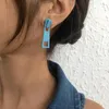 dangle earringsファッション女性2023トレンドシンプルな女性のジッパーモダンフープビューティージュエリーヴィンテージセットギフトイヤリングピンクフープ