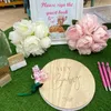 Baby Shower Książka gościnna Drewniana książka gościnna Peepsake DIY Dorosły Dzieci Dekoracja przyjęcia urodzinowego Dekoracje Wedding Baby Shower 231220