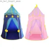 Tendas de brinquedo Tenda infantil Role Play Brinquedos internos Estrelas e Lua Decoração Playhouse Espaço próprio para crianças Parque de diversões para casa infantil Q231220