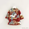 Sukienki dziewczynki Baby Qipao koronkowa sukienka dla dziewcząt wiosna jesienna chińska chińska cheongsam stroje maluch niemowlę