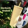 Кружки Starbucks, стаканы с шипами, 710 мл, пластиковая кофейная кружка, яркий бриллиант, звездная соломенная чашка, чашки из дуриана, подарочный продукт