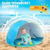 Tende giocattolo per baby beach tenda pop -up piscina portatile piscina UV protezione solare per bambini giocattoli giocattoli per bambini giocattoli