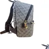 حقائب الظهر مصممة الأطفال على الظهر حقيبة ظهر عالية الجودة تحقق من الشعار الجلدية للأعمار 3 وما فوق مدرسة Teen Classic Casual A07 Drop Delive DHML2