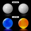 2шт светящиеся мячи для гольфа светодиодные светящиеся мячи для гольфа ночные светодиодные мячи для гольфа 231220