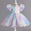 Robes de fille Robes de soirée pour enfants pour filles 0-6 ans Enfants Fête d'anniversaire Luxe Fluffy Robe de bal de mariage Robe de dentelle formelle
