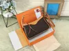 top 2023 Tassen Easy Pouch Leren schoudertas KADAR Crossbody Handtas met bloemenketting in reliëf Mini-tassen