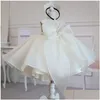 Girls Dresses Baptism White Ceremony Dress Girl Beading 1St Birthday Baby Elegant Princess Party Christening Vestidos Drop Delivery Ki Dhn4B