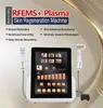 Portátil 2 em 1 EMS RF + Máquina de laser de plasma ruga de acne Remover EMS Plasma Microcorrente Face Skin Apertenando Salão Anti-Inflamatório