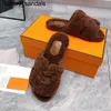 Orans teddy sandaler hshaped ull tofflor kvinnliga par platt lyxig gåva kvinnor varm toffel par mens orans cognac faux sandal toffel vinter inomhus topp kvalit wq