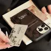 Красивый чехол для телефона iPhone 15 14 Pro Max Роскошный кожаный кошелек C Card 18 17 16 15pro 14pro 13pro 12pro 11pro 13 12 11 X Xs Чехлы с коробкой с логотипом для девочек Женщина JS