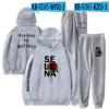 Singer Selena Quintanilla Tracksuit Men Set Fashion Sporting Suit Hooded Sweatshirt +Sweatpants Herrkläder 2 stycken Set