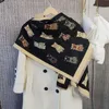 Scarves 2023 New Warm Imitation Cashmere Scarf Winter Fashion Versatile Women's Shawl Scarf Cute Cat Pattern