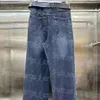 Donne blu jean pantaloni pantaloni casuali pantaloni eleganti quotidiani con designer laba eleganti pantaloni