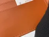 portafogli firmati da uomo di alta qualità borse corte multiple di lusso porta carte con lettera in metallo porta carte da uomo piccola pochette con scatola