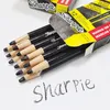 Crayon 612 st Ceramic Glass Marker Paper Roll Sharpie Peeloff Color Pennor på metall lätt rent med en fuktig trasa 231219