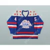 JERSEY DE HOCKEY AZUL personalizado EAGLE DONALD TRUMP 45 DE EE. UU. NUEVO Top cosido S-M-L-XL-XXL-3XL-4XL-5XL-6XL